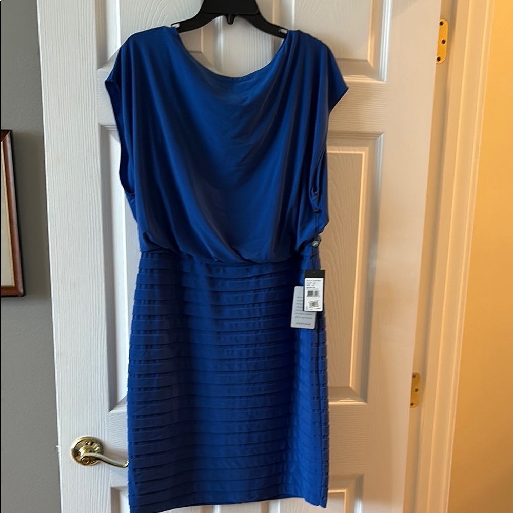 Adrianna Papell Elegant Blue Dress